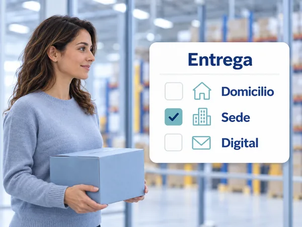 Entregamos a domicilio, sede o envío digital