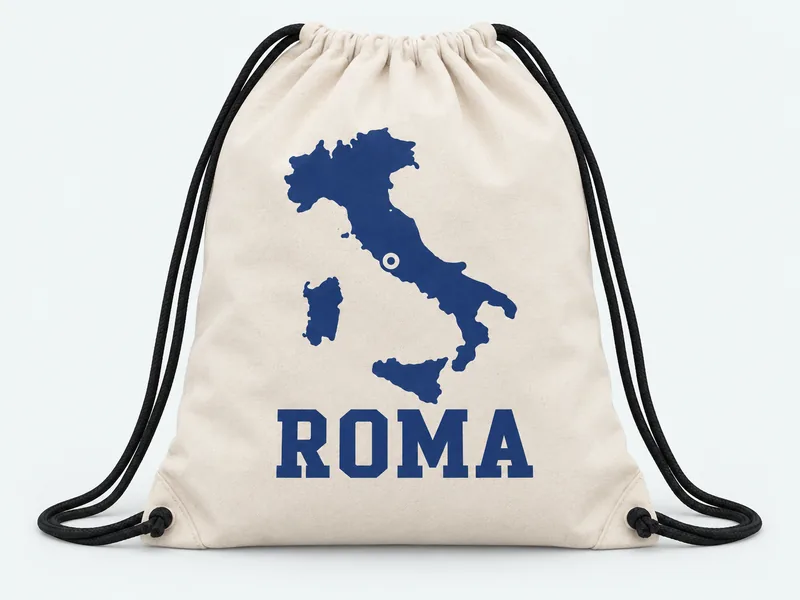 Bolsa con diseño de viaje