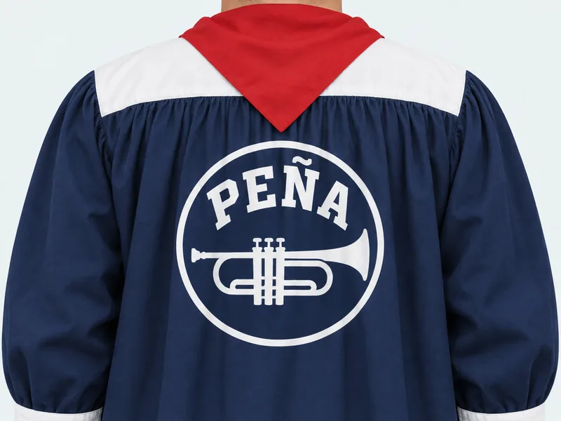Prenda con diseño de peña