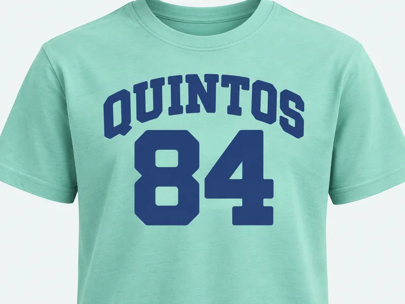 Camiseta con diseño de quintos